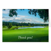 Été Au Golf Merci Carte pour notes (Devant Horizontal)