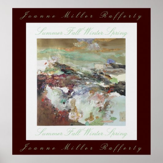 Été Automne Hiver Printemps Poster (Devant)