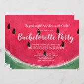 Été Bachelorette Fête Invitations Watermelon (Devant / Derrière)