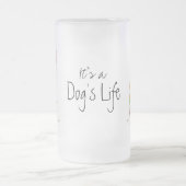 Été Basenji Verre Frosted Bière Mug (Centre)