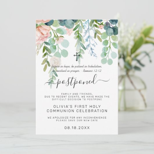 Été bouillonnant | Faire-part de communion reporté (Debout devant)