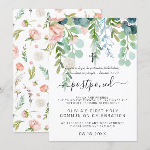 Été bouillonnant Faire-part de communion reporté