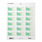 Été Breeze étiquettes de adresse (Feuille entière)