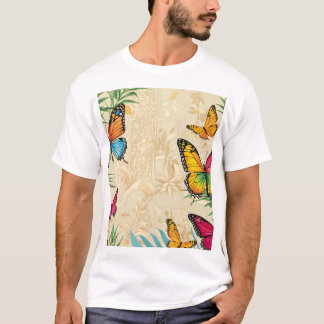 Eté Breeze Papillon T-Shirt Design