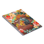 Été brillant Monogramme floral calme Carnet du tem (Côté Droit)