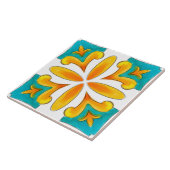 Été, Carreaux siciliens, majolica, céramique (Côté)