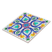 Été, Carreaux siciliens, majolica, céramique (Côté)