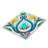 Été, Carreaux siciliens, majolica, céramique (Côté)