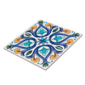 Été, Carreaux siciliens, majolica, céramique (Côté)