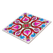 Été, Carreaux siciliens, majolica, céramique (Côté)