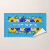 Eté Ciel bleu Floral (Serviette à main)