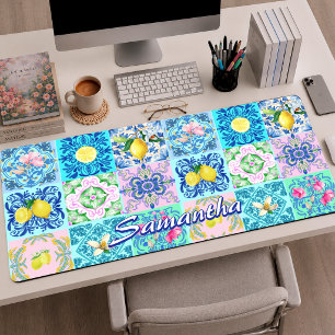 Été coloré sicilien turquoise azulejo Amalfi