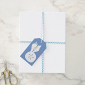 Été Coquillages dans Periwinkle étiquette cadeau (Avec de laficelle)