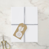 Été Coquillages en Sable étiquette cadeau (Avec de la ficelle)