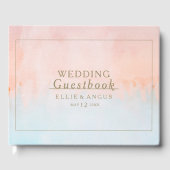 Eté Coucher de soleil Aquarelle Mariage livre d'hô (Recto)