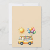 Été Crème de glace Camion Anniversaire Invitation (Dos)