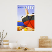 Été en Italie Poster Vintage voyage (Cuisine)