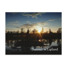Été en Laponie - Carte postale