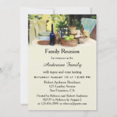 Été Famille Pays Réunion Fête Invitation (Dos)