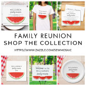 Été Famille Réunion Watermelon Invitation
