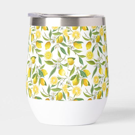 Été Fleurs d'agrumes de citron Initiales monogramm (Droite)