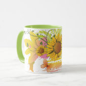 Été Floral 1A Mug (Devant gauche)