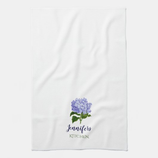 Été Floral Hydrangea Serviette de cuisine (Vertical)