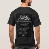 Été foncé de domaines du T-shirt 2019 de visite (Dos)