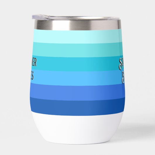 Été Frais Bleu rayé (Droite)