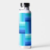 Été Frais Bleu Vert Zig Zag Bouteille d'eau Zag (Plage)