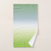 Été Frais Dégradé Cool Bleu Vert Ombre (Serviette à main)