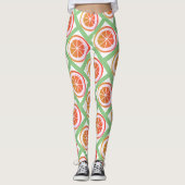 Été Fruits Design Leggings (Devant)