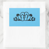Été Fun Flip Flops Palm Trees Stickers (Sac)