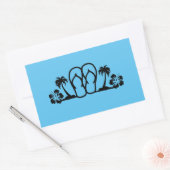 Été Fun Flip Flops Palm Trees Stickers (Enveloppe)