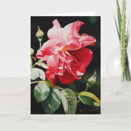 Été gambadant dans la carte de voeux de jardin (Devant)