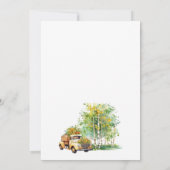 Été Grange Jaune Faire-part de mariage (Dos)