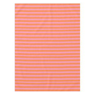Eté Humeur Orange Lignes rose Nappe