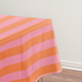 Eté Humeur Orange Lignes rose Nappe (In Situ)