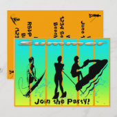 Été - Invitation pour sports nautiques (Devant / Derrière)