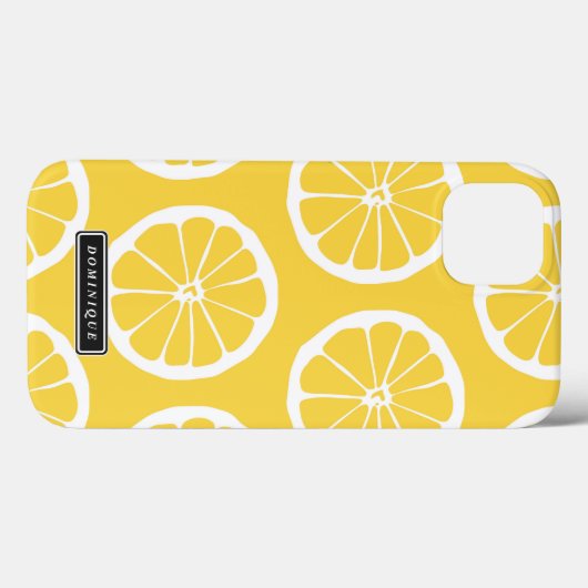 Été Jaune Citron Slices Motif coque ipad (Verso (horizontal))