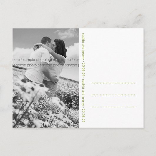 Été Knott Love Trees Enregistrer La Date Carte Pos (Dos)