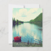 Été Lakeside épousant des invitations de coutume (Dos)