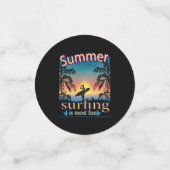 Été - Le Surf Est Le Plus Amusant Confetti (Petit recto)