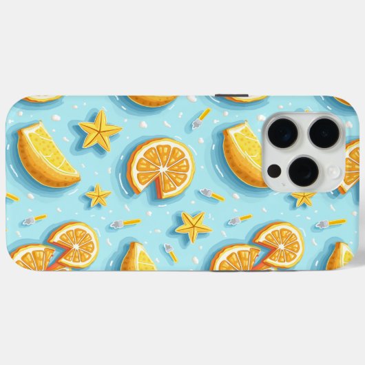 ÉTÉ LEMON iPHONE 15 PRO COQUE (Verso (horizontal))