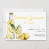 Été Lemonade BBQ Anniversaire Fête Invitation (Devant)