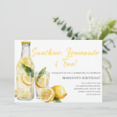 Été Lemonade BBQ Anniversaire Fête Invitation (Debout devant)
