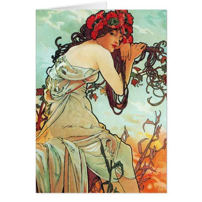 Été, les saisons, Mucha (Devant)