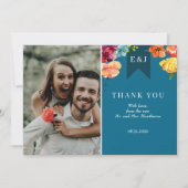 Été lumineux élégant mariage "Merci" carte (Devant)