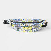 Été Majolique Sicilienne Bleu Jaune Floral Citrus (Recto)