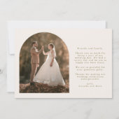 Été Mariage Merci à fleurs larges (Dos)